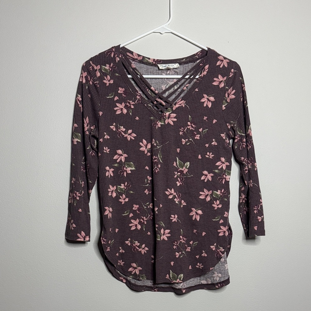 Cloud Chaser Pink Floral Long Sleeve Top 4